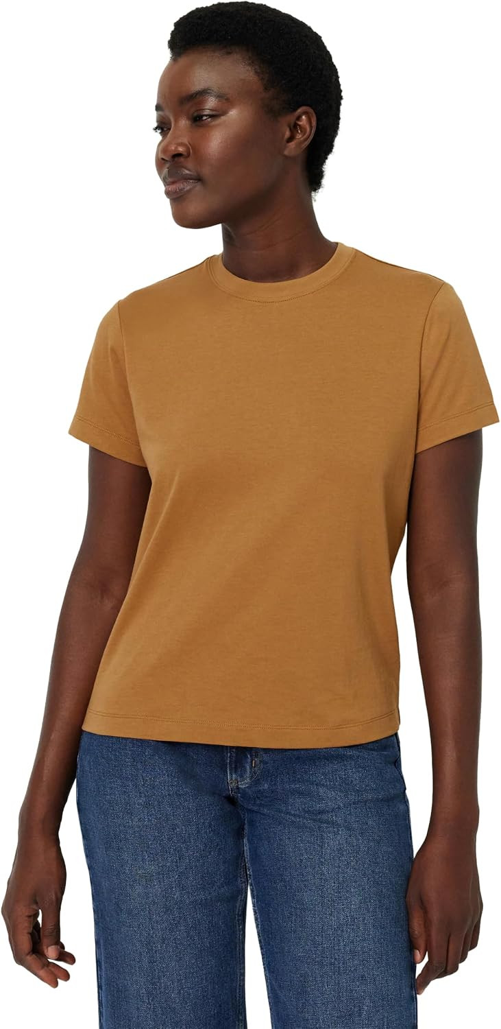 Amazon Essentials Women's Relaxed-Fit Cotton Crewneck T-Shirt | Amazon (US)