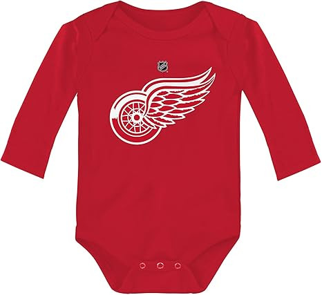 Outerstuff NHL Newborn & Infants 0-24 Months Primary Logo Long Sleeve Bodysuit Creeper Romper | Amazon (US)