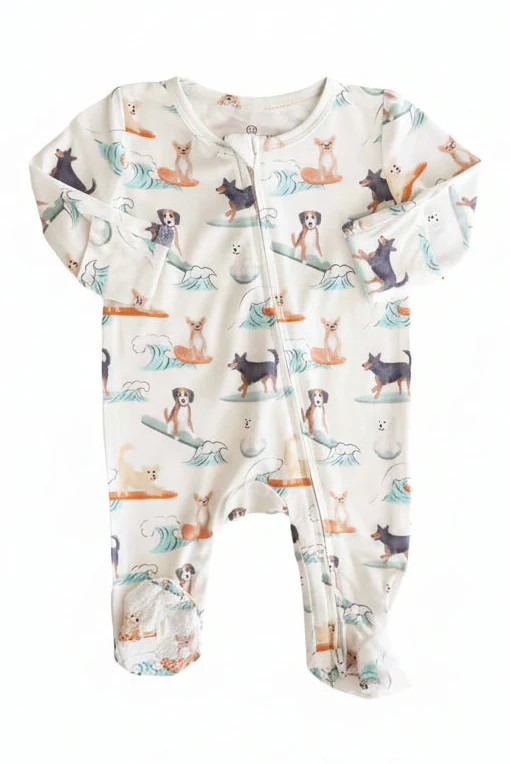 Paddle Pups Zipper Footie | Caden Lane