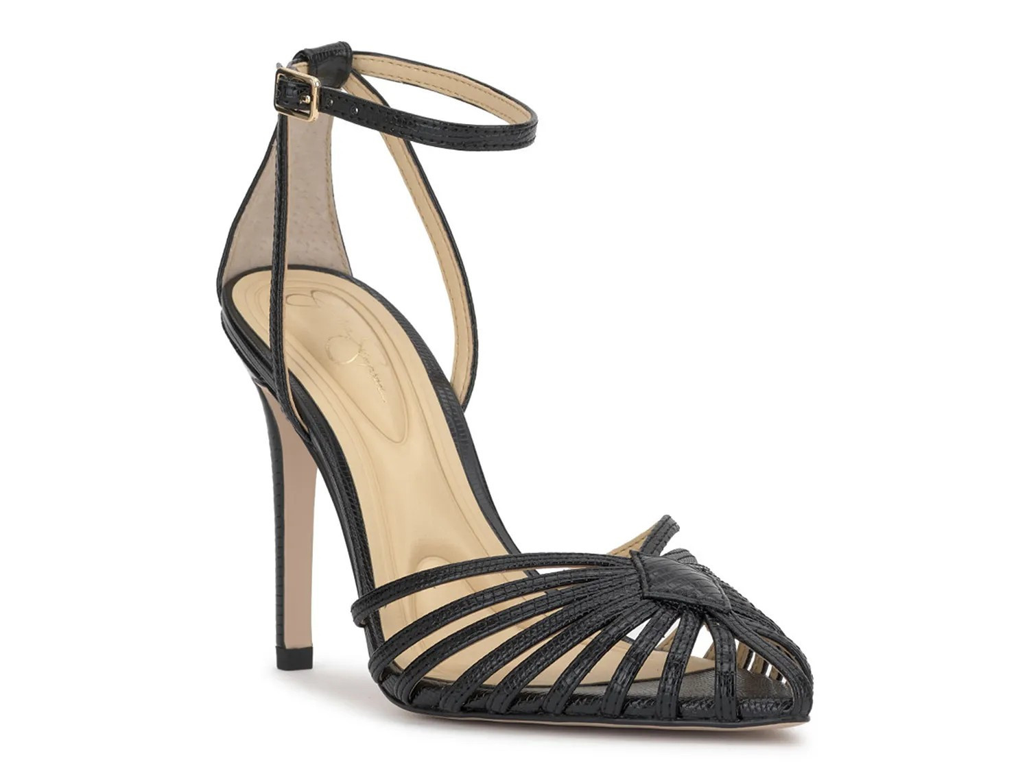 Jessica Simpson Paveri Sandal | Women's | Black | Size 8.5 | Pumps | Ankle Strap | DSW