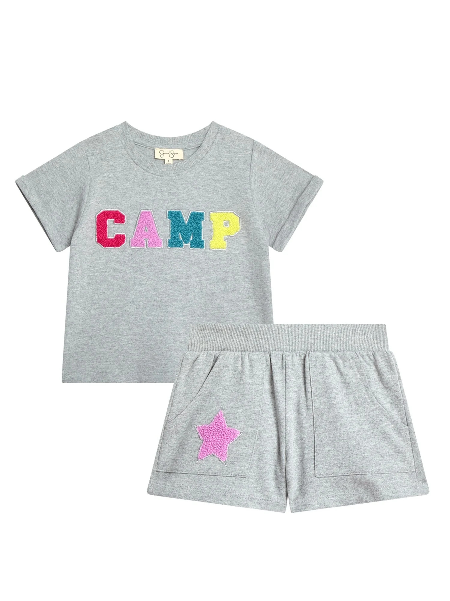 Jessica Simpson French Terry Short Setm Size 4-12 | Walmart (US)