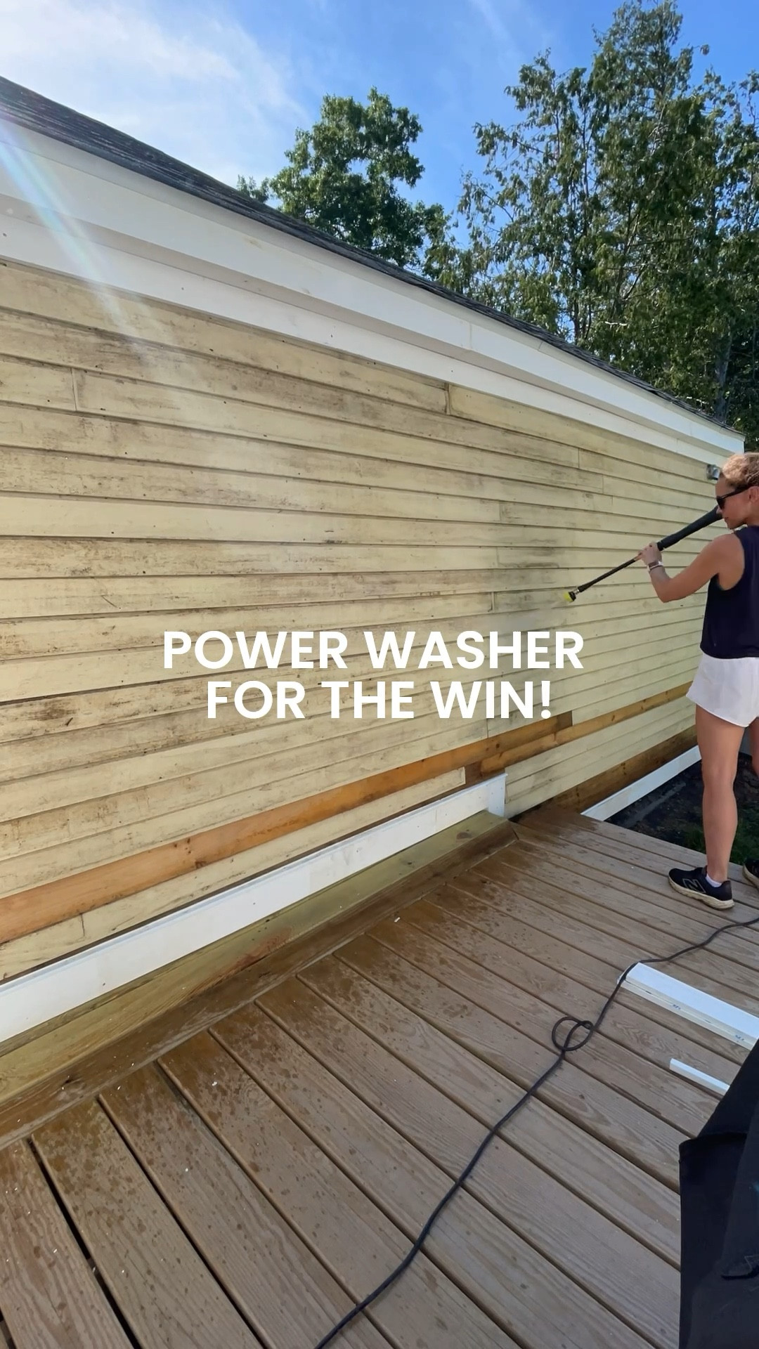 Prepping my garage for paint or an excuse to use the pressure washer - you be the judge 😎  the model I have is under $100!! 

#LTKSeasonal #LTKHome #LTKFindsUnder100