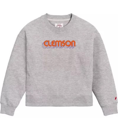 League Collegiate Wear NCAA Clemson Tigers Boxy Pullover Sweatshirt, X-Large | Belk