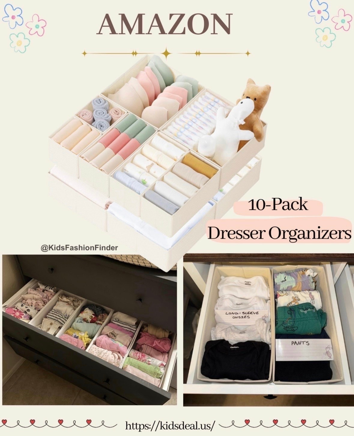 🧺✨ Baby Drawer Organizer — Total Game Changer!

Tiny clothes, socks, and bibs always end up in a mess? This organizer instantly makes drawers look neat and tidy! 🙌

Comes with 10 bins in 3 sizes, so you can mix and match for onesies, socks, bibs, diapers & more. Just drop them in and everything has its place. So satisfying! 💛

#BabyOrganization #DrawerOrganizer #MomLife #BabyEssentials #NurseryOrganization #ParentingHacks #HomeFinds 🧺✨

#LTKBaby #LTKSaleAlert #LTKmomlife