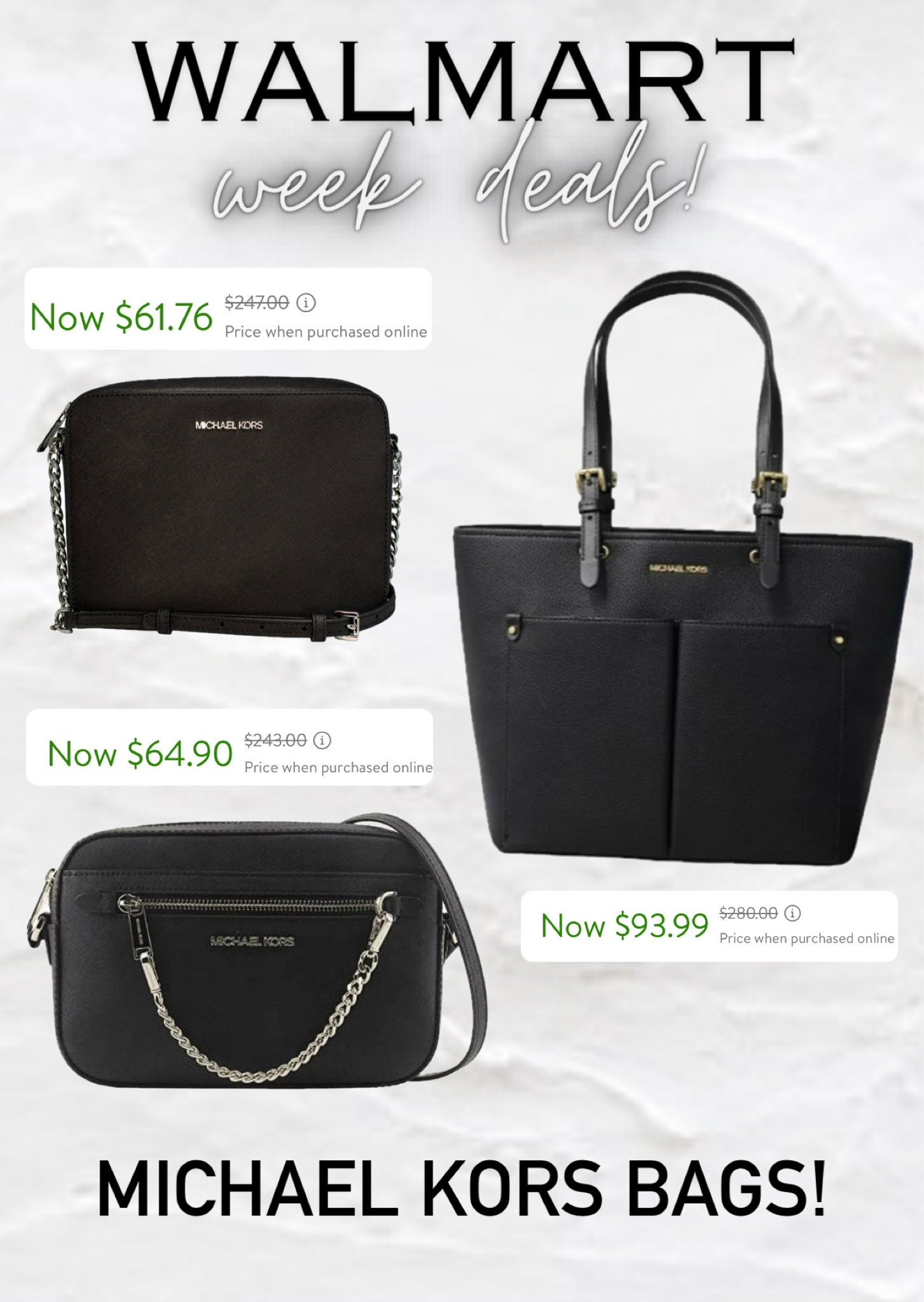 Michael Kors bags on sale for Walmart+ week!! Other colors available in each

#LTKFindsUnder100 #LTKItBag #LTKSummerSales