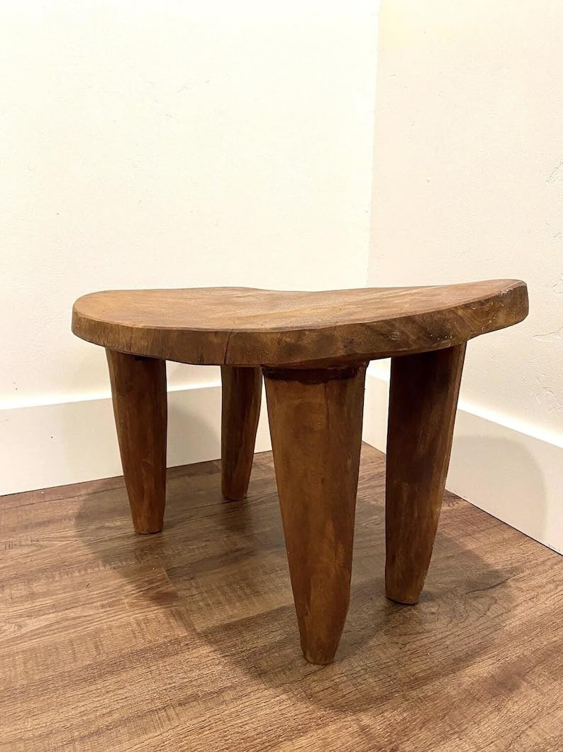 XL Senufo Stool | African Senufo Stool | African End Table | African Wooden Table | African Bench... | Amazon (US)