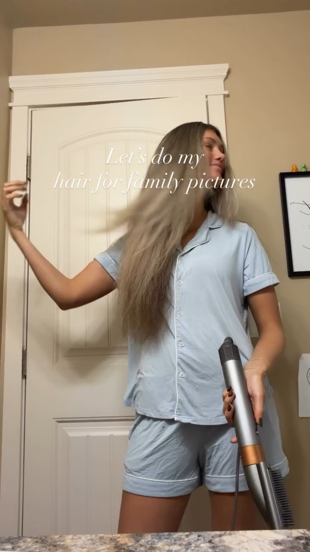 Many of you asked how I do my curls and 80% of the time this is it! @dysonbeauty is becoming more of a staple for me but definitely a learning curve 😅