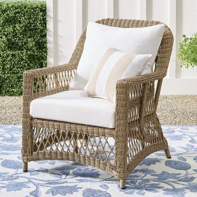 Palmetto Wicker Outdoor Dining Chair | Grandin Road | Grandin Road