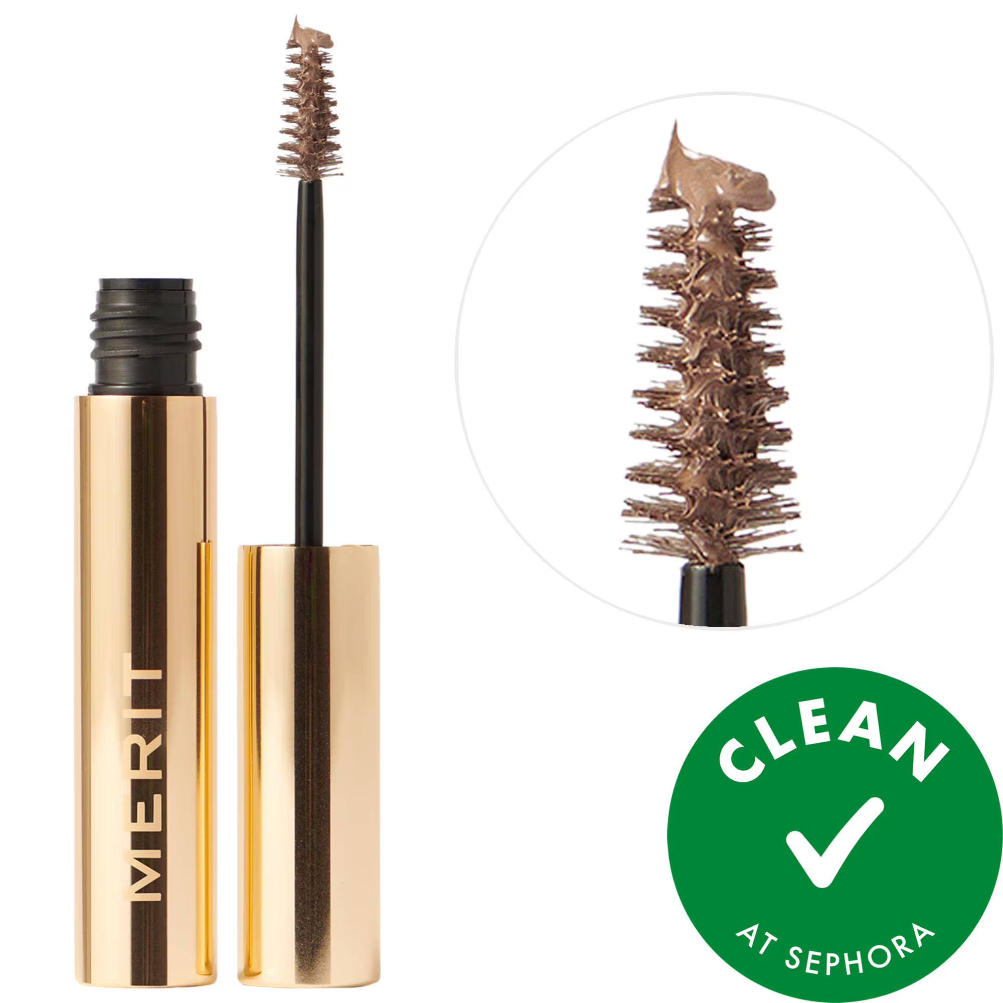 MERIT Brow 1980 Volumizing Tinted Eyebrow Gel-Pomade Taupe 0.15 oz / 4.5 mL | Sephora (US)