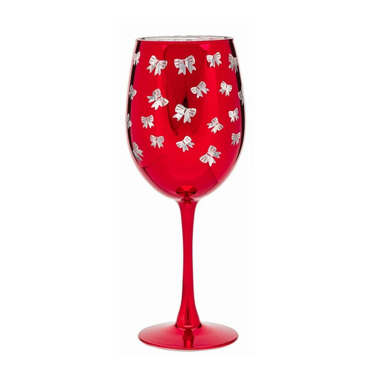 Bow Wine Glass 15.5 OZ Holiday Time | Walmart (US)