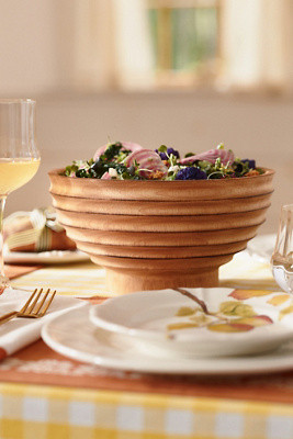Samba Tropical Hardwood Serve Bowl | Anthropologie (US)