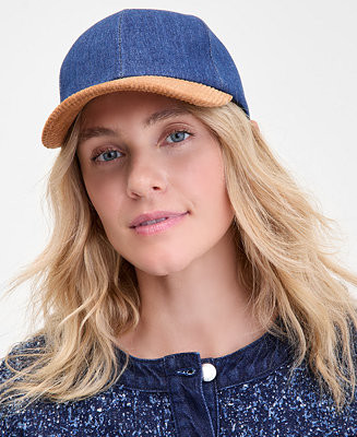 Denim & Corduroy Baseball Cap, Macy's Exclusive | Macy's