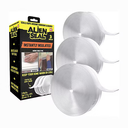 Alien Draft Seal Anti-Draft Adhesive and Flexible Flap to Seal Gaps Around Doors, Showers, and Windows, One Size, Clear | JCPenney