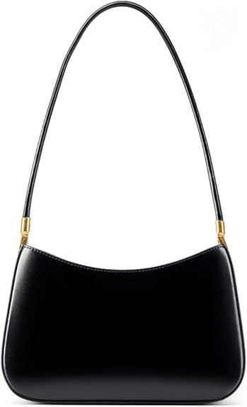 MFFOR Genuine Leather Shoulder Bag, Hobo Purses for Women, Crescent Bag, Small Clutch Handbag, Cu... | Amazon (US)