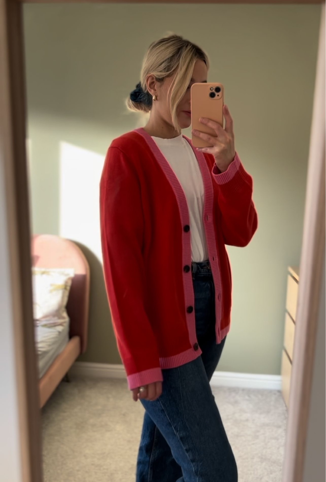 Hot Pink cardigan, Levi’s jeans, white t-shirt, Boden, H&M , ASOs, mango 

#LTKSeasonal #LTKstyletip #LTKeurope