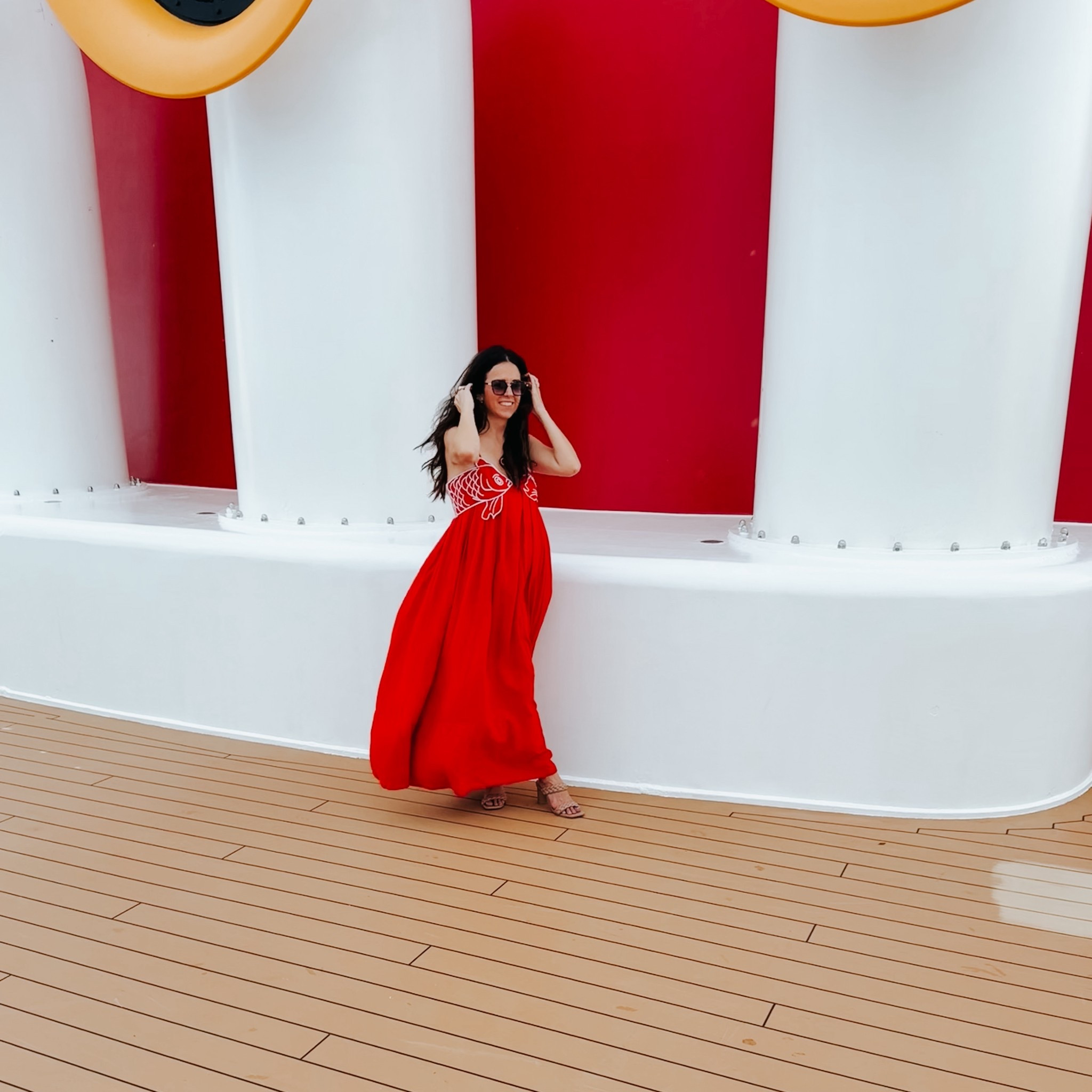 This Farm Rio icon fish dress is part of Farm Rio’s Cyber Monday sale 70% off down to under $100 from a retail of $280! I just bought the blue one last week. 

So many styles on deep discount that you’ll love. 

On our Disney cruise, all the compliments on this dress! I recommend sizing up 1-2 sizes for the bust, wearing a large and I’m a 36c. 

Holiday vacation beach Christmas 
#ltkbeauty #ltkstyletip 

#LTKCyberWeek #LTKFindsUnder100

#LTKootd