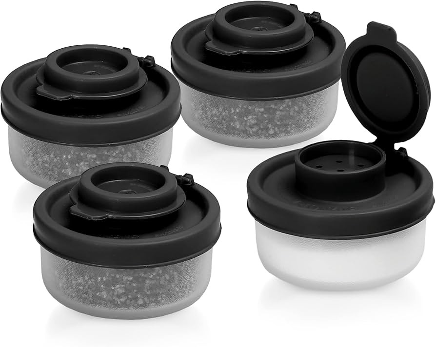 SIGNORAWARE Salt and Pepper Shakers Moisture Proof Set of 4 Small Mini Salt Shaker to go Camping ... | Amazon (US)