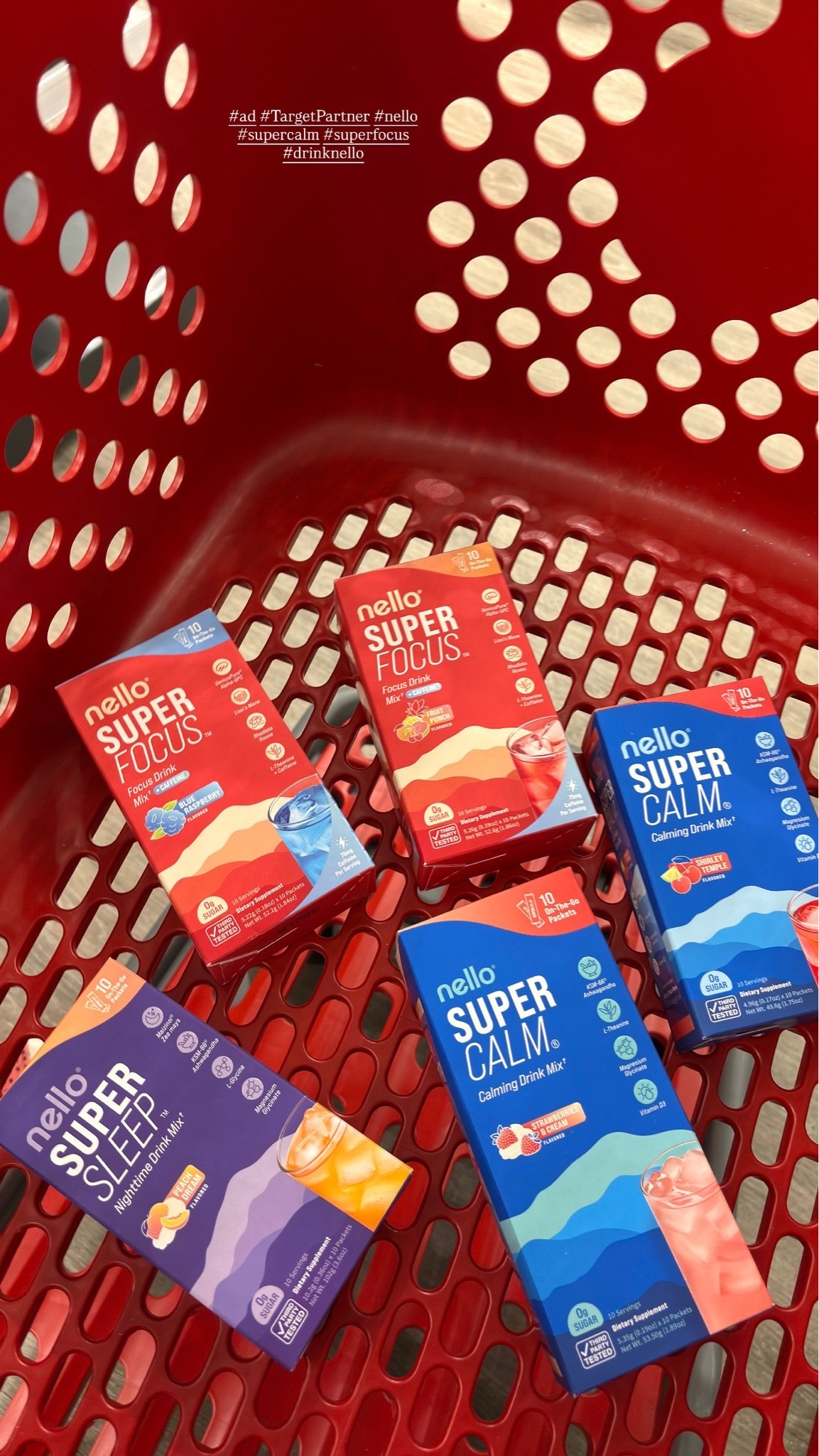 #ad you guys know I am on my wellness journey.
Wellness should be simple, effective, and actually enjoyable. That's why I love @drinknello science-backed superpowders-they are easy to incorporate in my daily life and they are actually priced well!

I grabbed these at @Target to help stay in balance:
Nello Superfocus for mental clarity.
Nello Supercalm for daily relaxation.
Nello Superbalance for mood support.
Nello Supersleep for better rest.
They use clinically-studied ingredients and taste amazing, making my routine way easier.Shop in-store or online. 

#TargetPartner #nello #drinknello / superfocus / supercalm / wellness / health journey @ltk