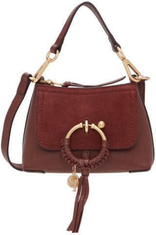 Burgundy Mini Joan Bag | SSENSE