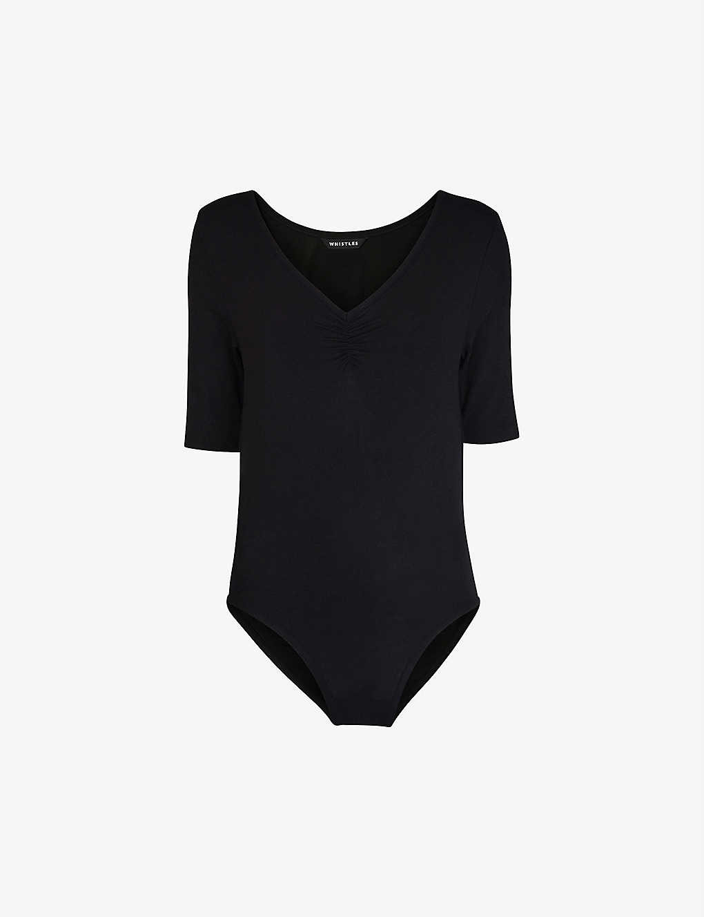 Freya V-neck stretch woven bodysuit | Selfridges