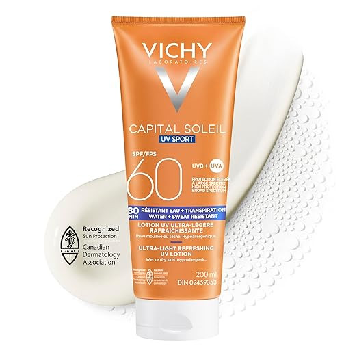 Vichy Face & Body Sunscreen Lotion SPF 60, Capital Soleil Broad Spectrum UVA & UVB Sun Protection... | Amazon (CA)
