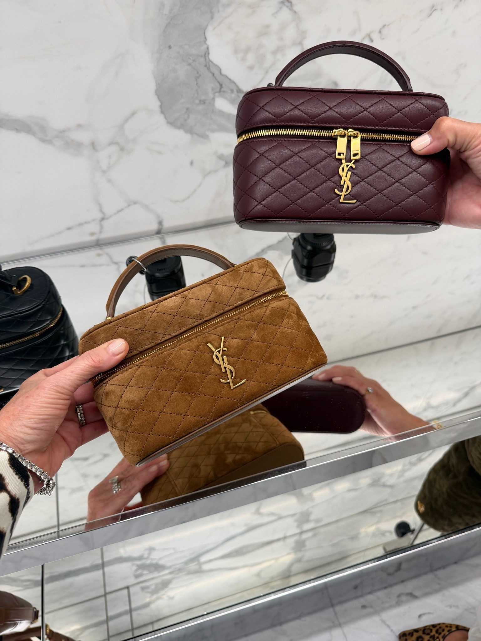 Gaby vanity in suede and new fall colors like rouge Cabernet

#LTKOver40