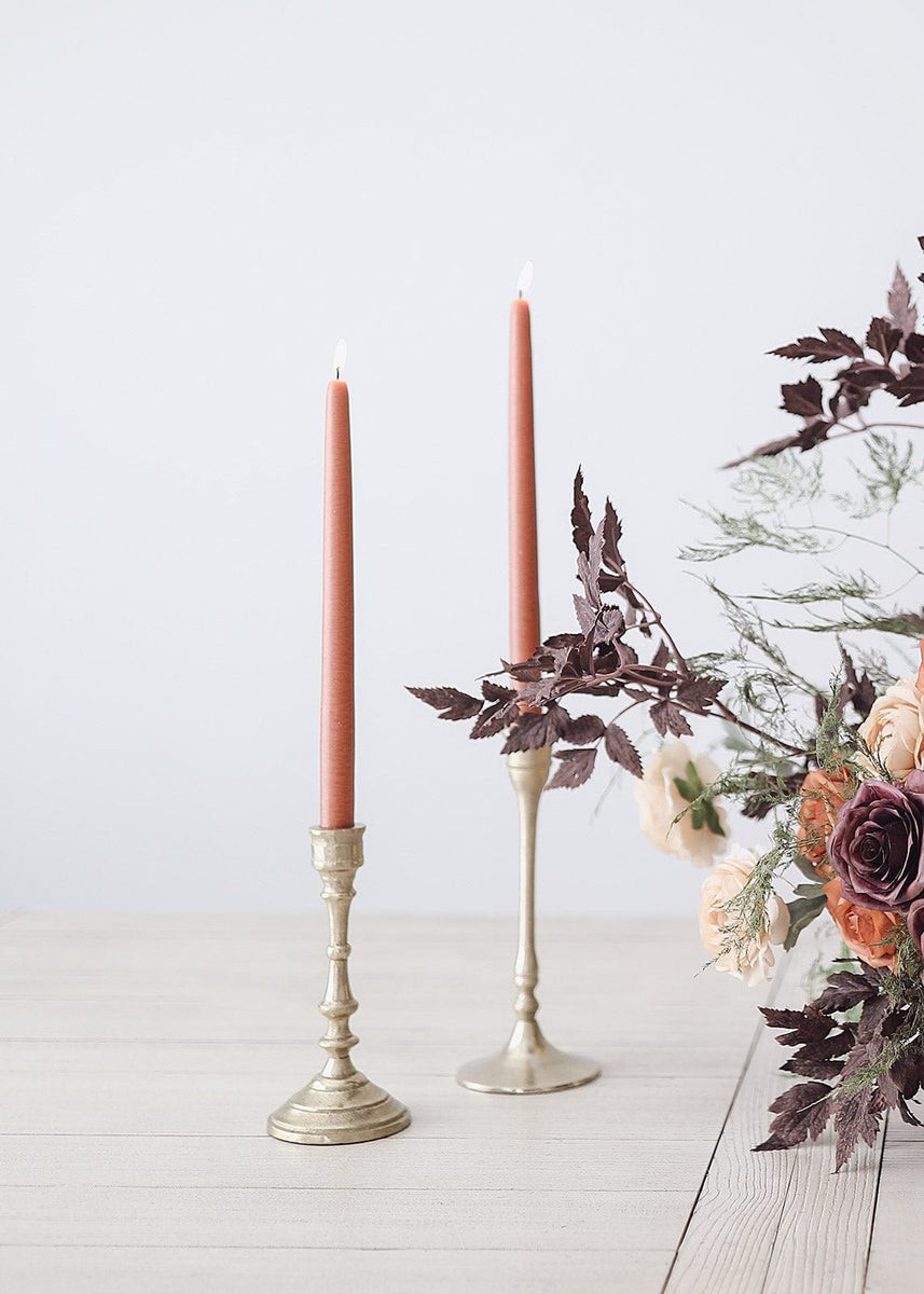 Set of 2 Aluminum Candlestick Holders - 7.5-9.5 | Afloral