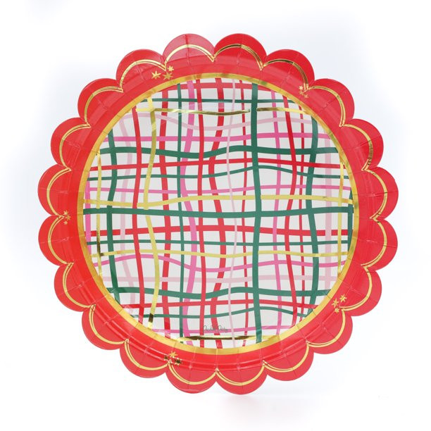 Packed Party Holly Jolly Christmas Dinner Plate Set - Walmart.com | Walmart (US)