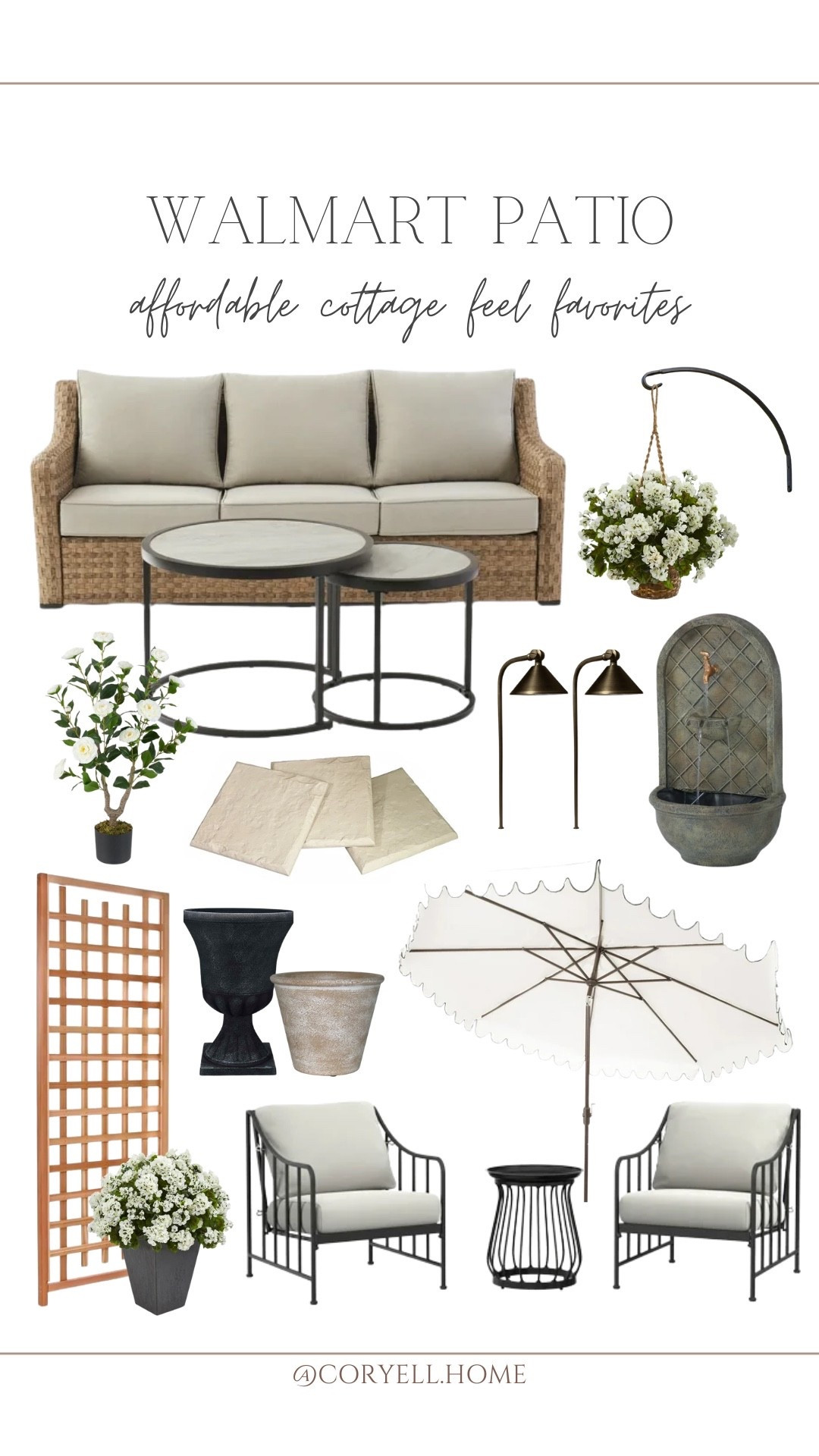 Achieving that cozy cottage feel for your patio doesn’t have to be expensive! All of these Walmart finds are beautiful, relatively affordable, and I love how they pair together. Perfect for an outdoor oasis!  

#LTKStyleTip #LTKHome #LTKSeasonal