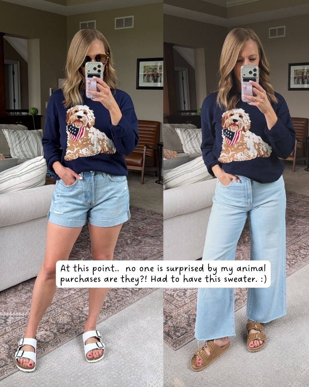 This patriotic dog sweater is exactly my vibe 🤩 give me all the animal clothing!! In a small sweater and 4 in the shorts!

#LTKdayinmylife #LTKSeasonal