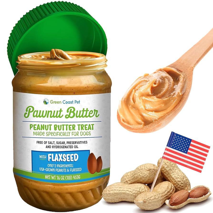 Natural Peanut Butter for Dogs Safe - 100% Healthy Dog Treats - No Sugar, Xylitol Free, Digestive... | Amazon (US)