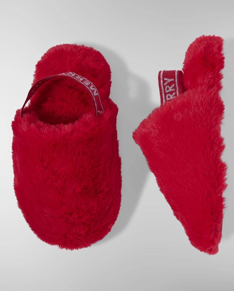 Teen Girls Merry Back-Strap Slippers | PJ Place  - RED | PJ Place