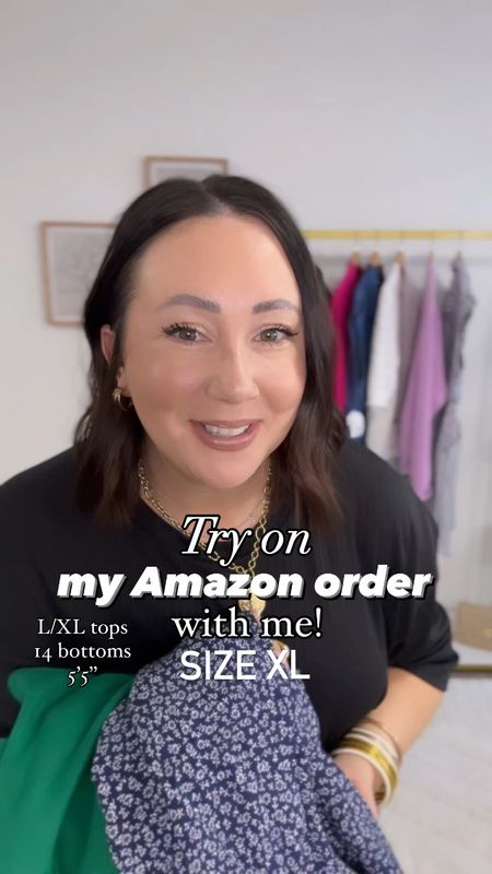 Try on my Amazon order with me!  XL in everything!  Love the set and my favorite casual romper!  I don’t think the dress is for me though!  A little too complicated to get on!  Sneakers and heels fit tts! 🫶

#LTKFindsUnder50 #LTKSeasonal #LTKMidsize