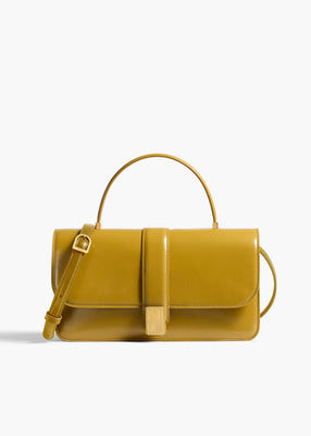 KHAITE - Blake Top Handle Bag In Golden Olive | Khaite