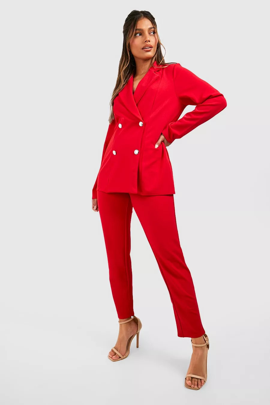 Double Breasted Blazer And Trouser Suit Set | Boohoo.com (UK & IE)
