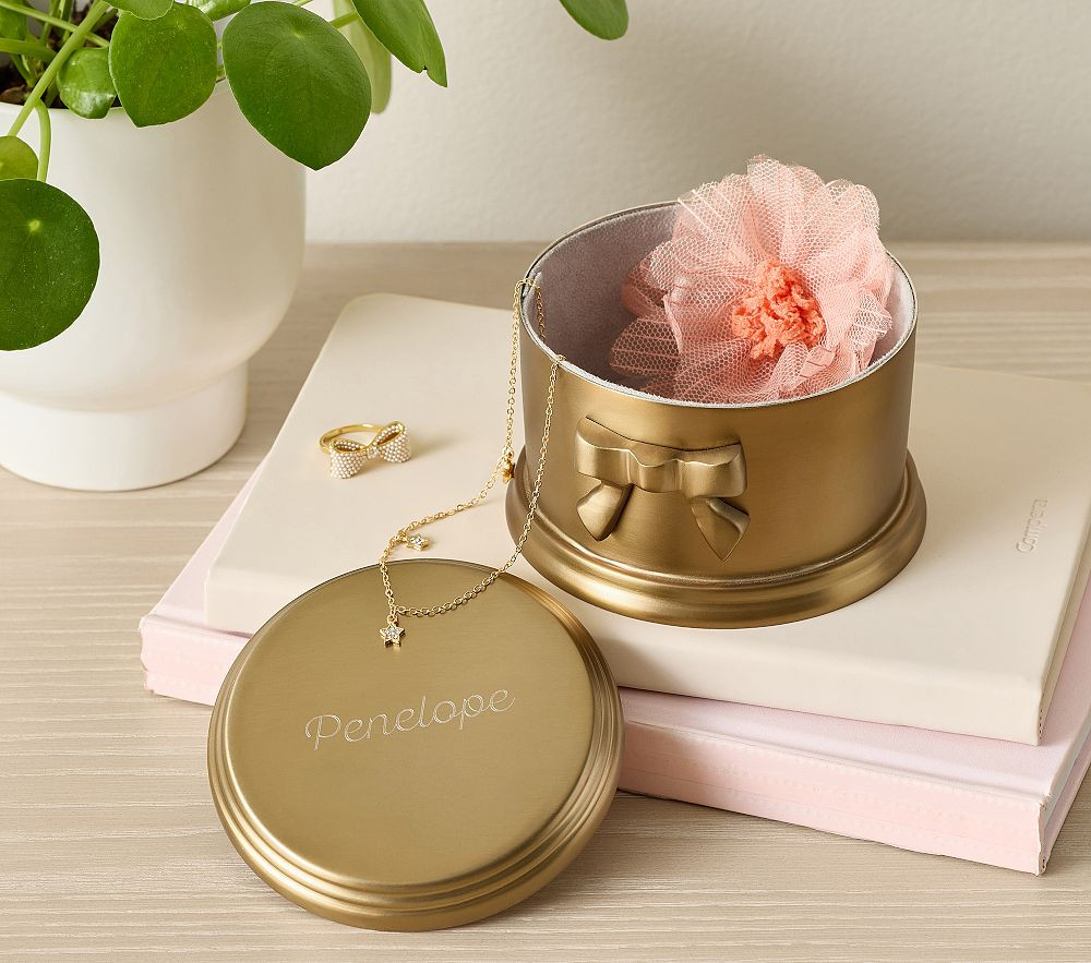 Ava Ribbon Keepsake Box | Pottery Barn Kids