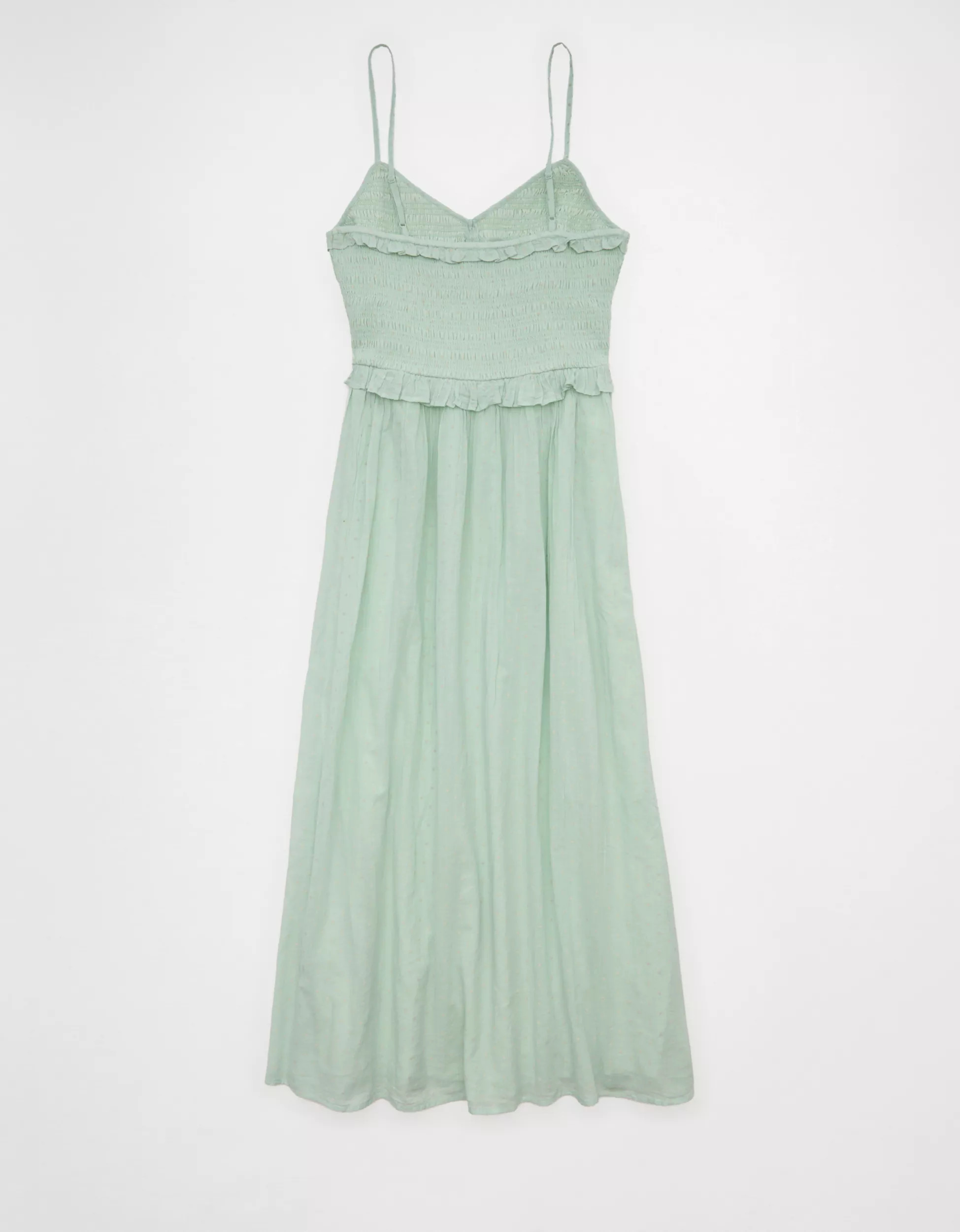 AE V-Neck Smocked Midi Dress | American Eagle Outfitters (US & CA)
