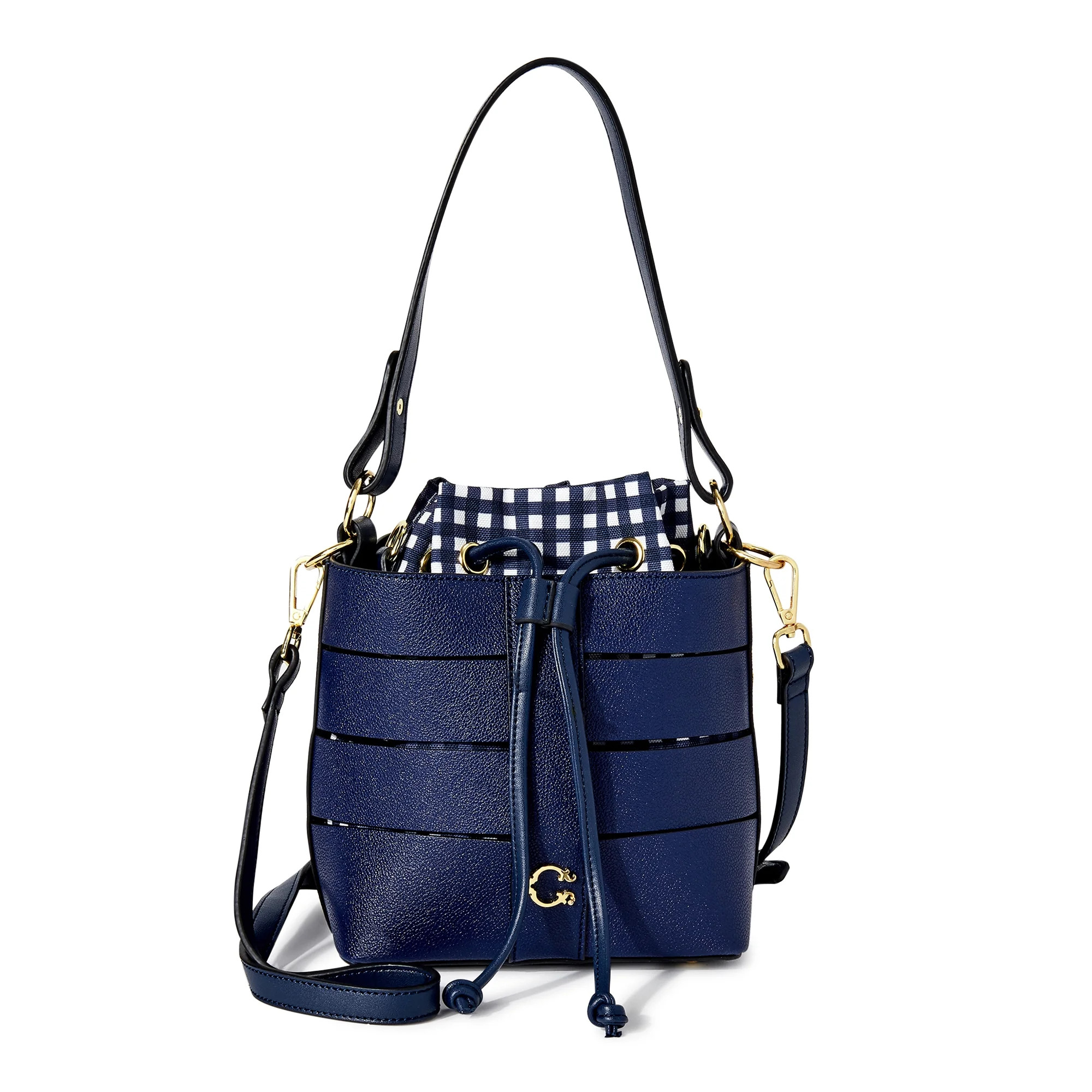 C. Wonder Sophia Vegan Leather Caged Convertible Crossbody with Canvas Pouch | Walmart (US)