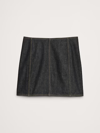 Paneled Denim Mini Skirt | Banana Republic (US)