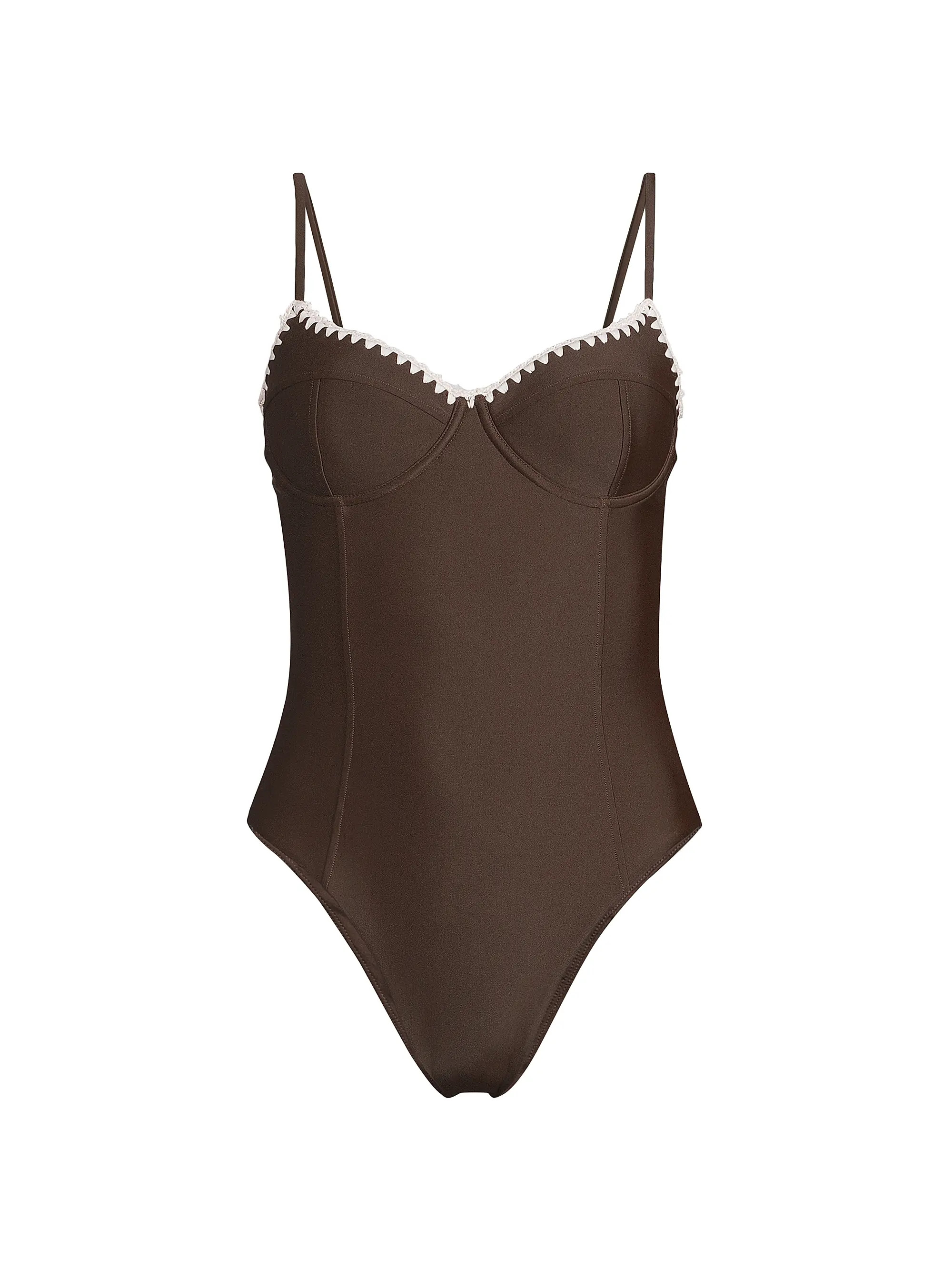 Addisyn Whipstitch One-Piece Swimsuit | Saks Fifth Avenue