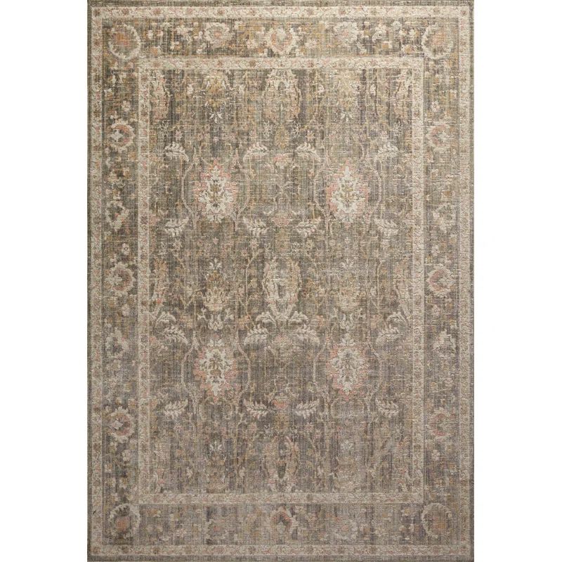 Chris Loves Julia x Loloi Rosemarie Oriental Sage/Blush Area Rug | Wayfair North America