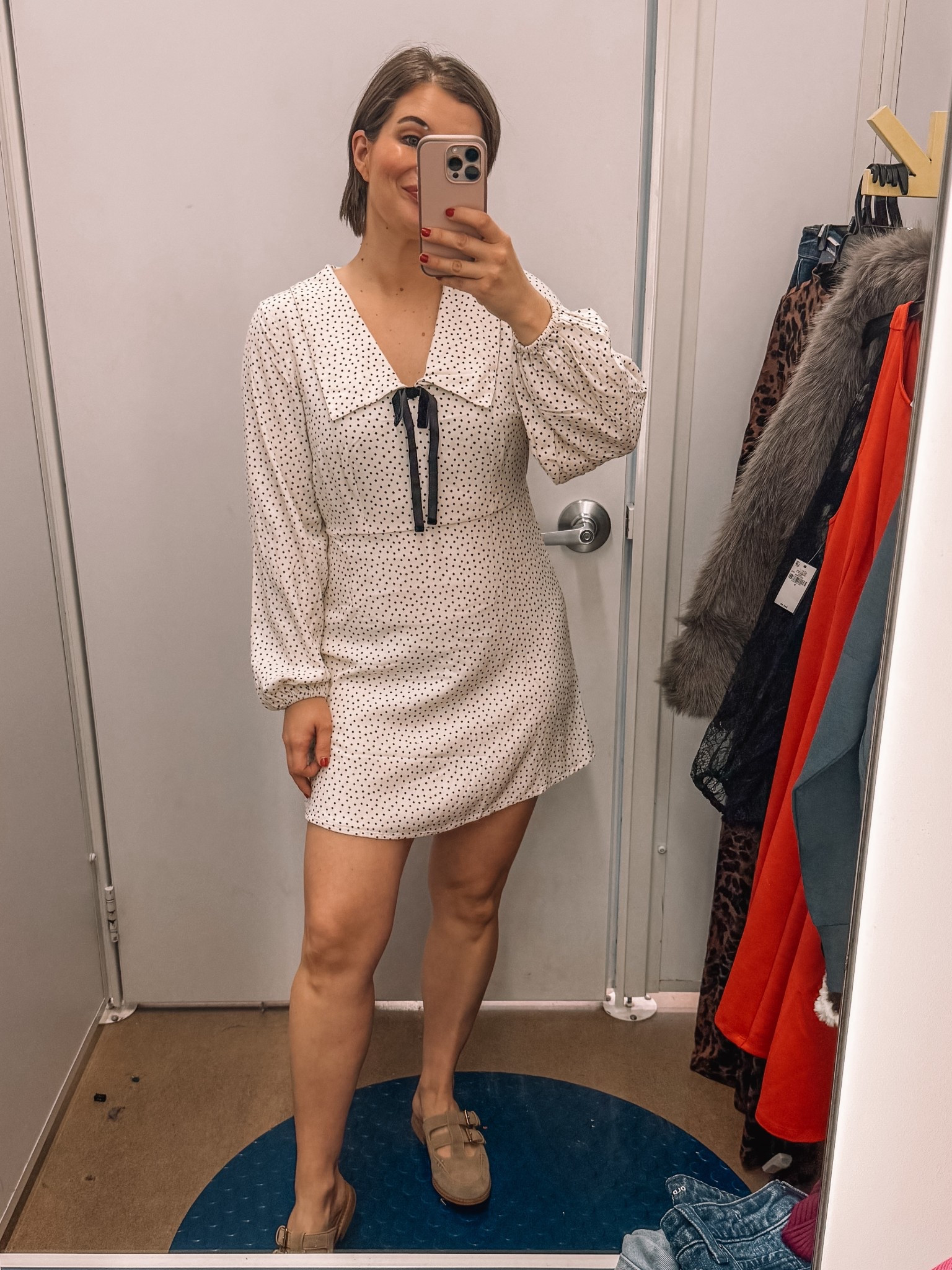 The cutest polka dot dress on deal for just $18! 

#LTKCyberWeek #LTKSaleAlert