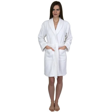 TowelSelections Women's Robe, Turkish Cotton Short Terry Bathrobe | Walmart (US)