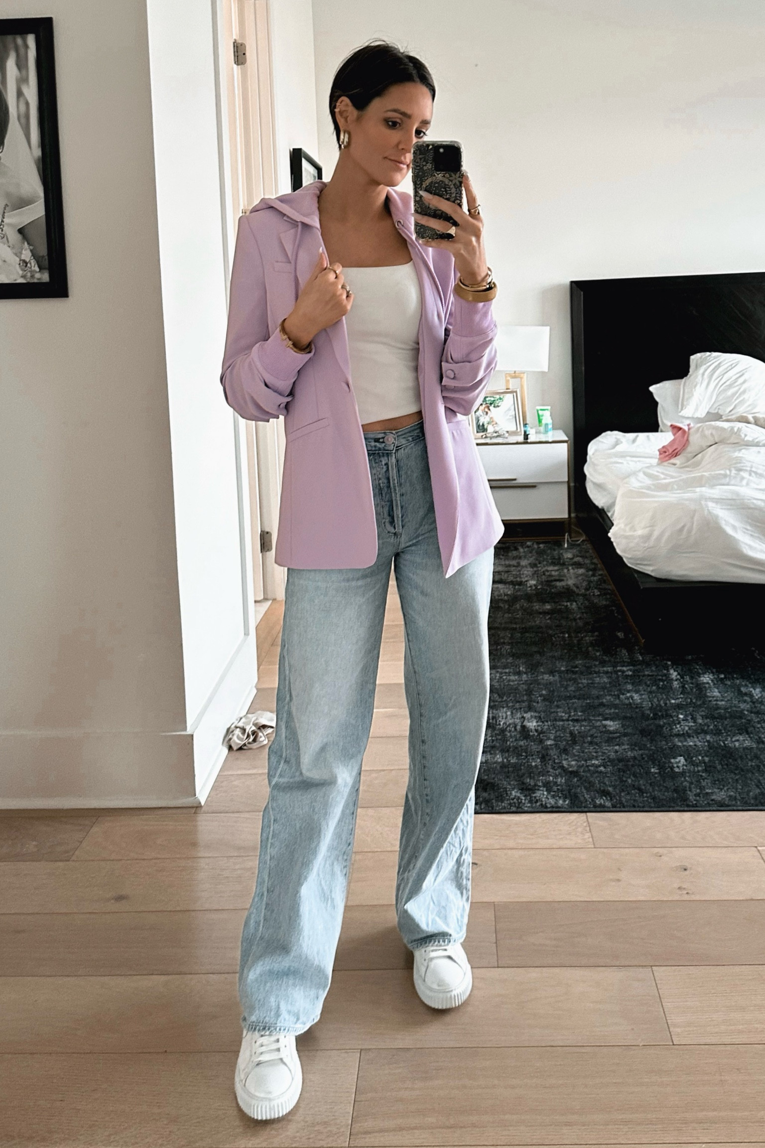 Blazer is color “Lilac Wine”


#LTKfit #LTKstyletip #LTKworkwear