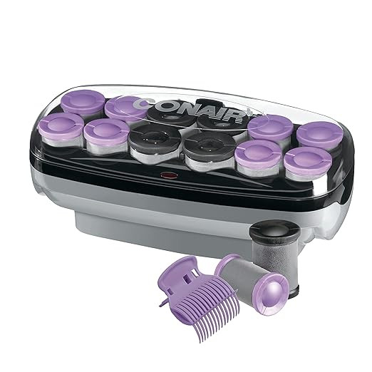 Conair Ceramic Hot Rollers for Long, Medium, and All Hair- Hair Curler - Hair Roller Clips Includ... | Amazon (US)