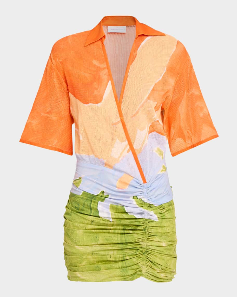 Significant Other Lulu Printed Mini Dress | Neiman Marcus