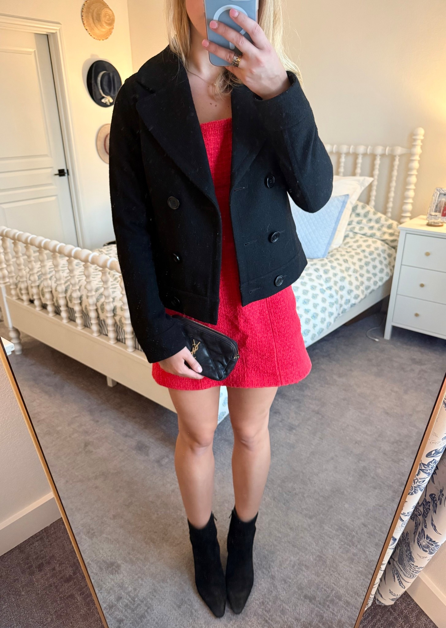 Holiday party look


Black coat
Black jacket
Peacoat
Saint Laurent bag
Saint Laurent purse
Ysl bag
Ysl purse
Black bag
Black purse
Black booties
Black boots
Heeled boots
Pointed toe boots
Sam Edelman boos
Sam Edelman booties
Holiday party outfit
Holiday outfit
Christmas outfit
Christmas party outfit
Festive outfit
Winter outfit
Winter style
Maje Red Tweed Mini Dress
Maje dress
Rent the runway
Tweed dress
Red dress
Mini dress
Short red dress
Winter dress
Fall dress
Cool dress
Statement dress
Statement outfit
Red mini dress
Chic dress
Preppy outfit
Preppy style
Girly dress
Girly outfit
Girly style


#LTKHoliday #LTKootd