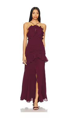 ASTR the Label Sandora Dress in Wine from Revolve.com | Revolve Clothing (Global)