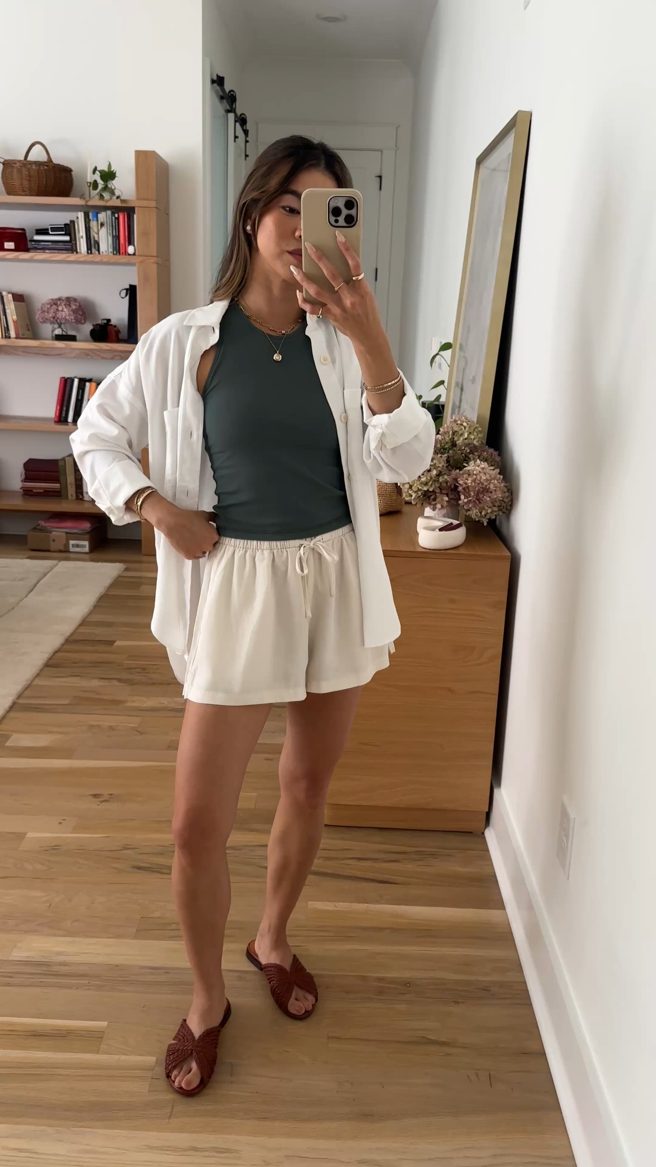 Summer travel outfit inspo. Everything is from @Vuori US! 

Sizing info: 
-Vuori Pose Plyo Tank (Size XS in Agate Green) 
-Vuori Trestles Twill Tie Short (Size XS in Natural)
-Vuori Trestles Twill Button Up (Size XS in White) 

Travel outfit ideas, travel outfits, airport outfit, outfit of the day, what to pack for vacation, comfy outfit ideas, petite shorts, petite style, petite travel outfits, casual outfit ideas, casual style, mom outfits, mom style, Vuori try on, Vuori review, Vuori for petite, petite activewear, best outfit to travel in, summer capsule wardrobe, summer outfits, summer fashion

#LTKootd #LTKPetite #LTKTravel