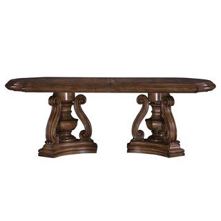 Pulaski San Mateo Cappuccino Wood Double Pedestal Dining Table | Bed Bath & Beyond